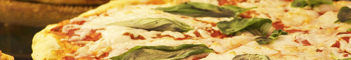 Eating Italian Pizza at SAYVILLE PIZZA restaurant in Sayville, NY.